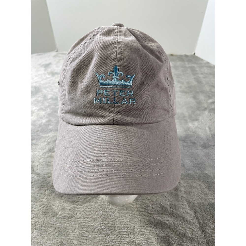 Peter Millar Hat Cap Gray Adjustable Strap Crown … - image 1